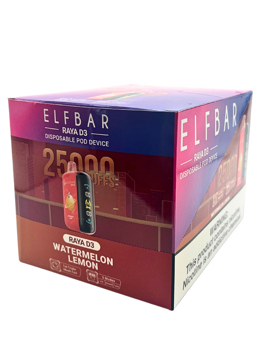 ELFBAR Raya D3 25000 Puffs -Watermelon Lemon (1 Carton / 10 Piece)